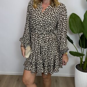 Sukienka mini z falbanką